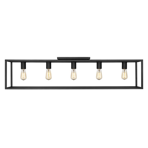 Wesson Five Light Flush Mount in Matte Black (62|2072FM41BLK)
