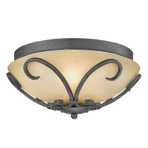 Madera BI Three Light Flush Mount in Black Iron (62|1821FMBI)