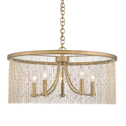 Marilyn CRY Five Light Chandelier in Peruvian Gold (62|17715PGCRY)