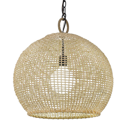 Reed One Light Pendant in Matte Black (62|1078LBLKBB)