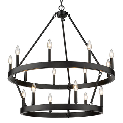 Alastair 15 Light Chandelier in Matte Black (62|101796BLK)