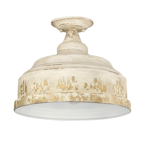 Keating Three Light Semi-Flush Mount in Antique Ivory (62|0806SFAI)