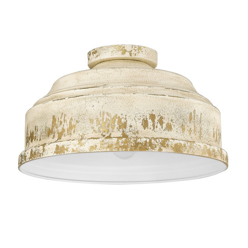 Keating Three Light Flush Mount in Antique Ivory (62|0806FMAI)