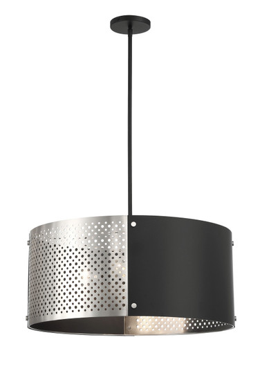 Noho by Robin Baron Four Light Pendant in Brushed Nickel With Sand Coal Highlights (42|P5533420)