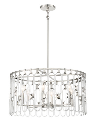 Charming Six Light Pendant in Polished Nickel (42|P5386613)