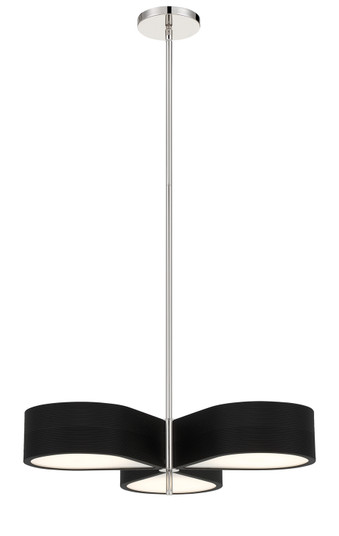 Side Step LED Pendant in Coal With Polished Nichel High (42|P5345572L)