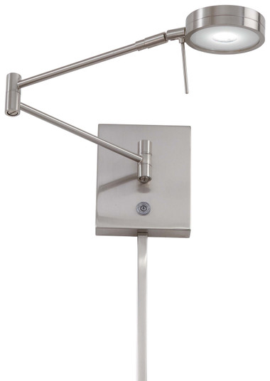 George'S Reading Room LED Swing Arm Wall Lamp in Brushed Nickel (42|P4308084)