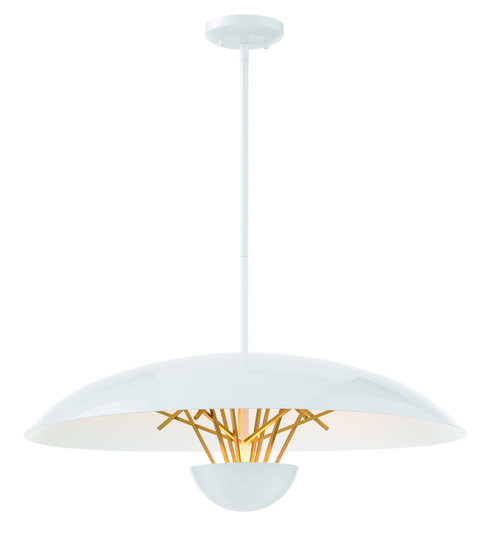 Sun Core LED Pendant in Sand White With Honey Gold Acc (42|P1784720L)