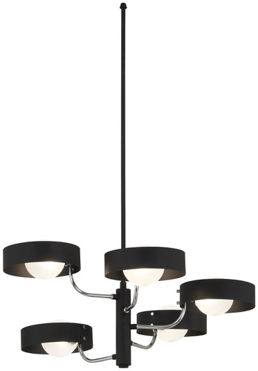 Lift Off Five Light Chandelier in Sand Coal And Polished Nickel (42|P1565729)