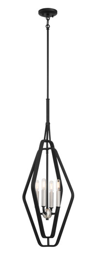 Traveler Four Light Fover Pendant in Sand Coal & Brushed Nickel (42|P1494712)