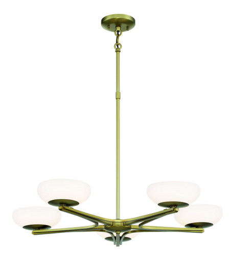 Scale LED Chandelier in Soft Rass (42|P1465695L)