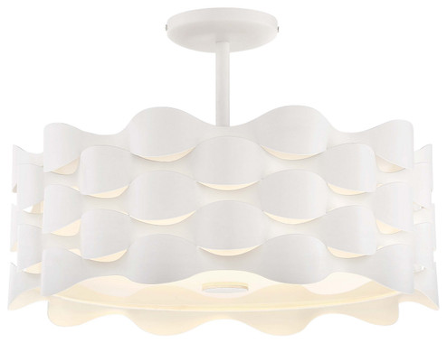 Coastal Current LED Semi Flush Mount in Sand White (42|P1302655L)