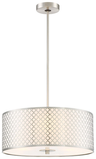 Dots Three Light Pendant in Brushed Nickel (42|P1266084)