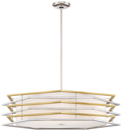 Levels LED Pendant in Polished Nickel W/Honey Gold (42|P1073657L)