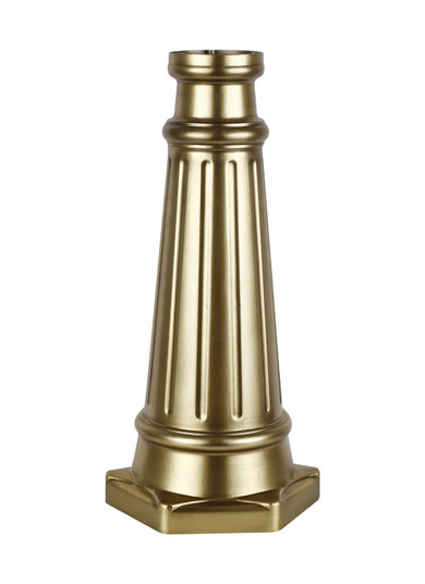 Outdoor Post Base Post Base in Painted Distressed Brass (1|POSTBASEPDB)