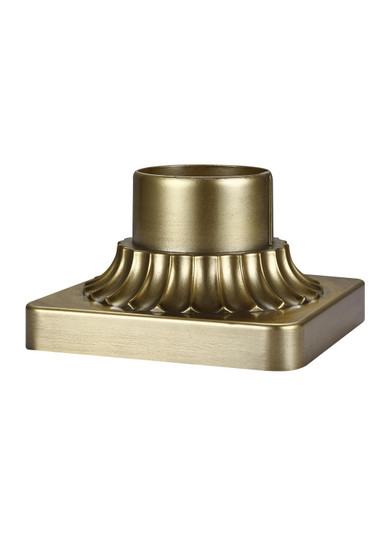 Outdoor Pier Mounts Pier Mount Base in Painted Distressed Brass (1|PIERMOUNTPDB)
