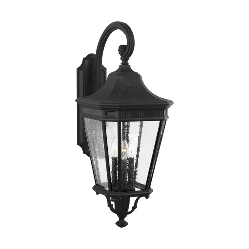 Cotswold Lane Three Light Outdoor Wall Lantern in Black (1|OL5424BK)