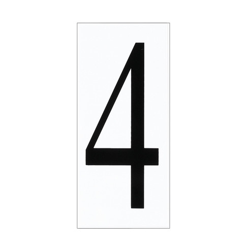 Address Light Address Number Tile in White Plastic (1|9061468)