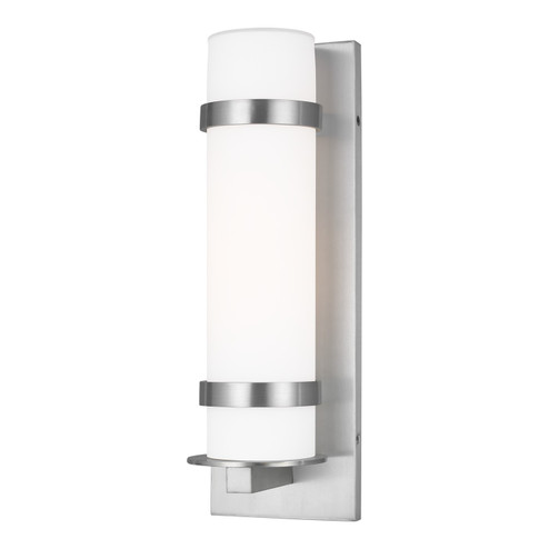 Alban One Light Outdoor Wall Lantern in Satin Aluminum (1|861830104) Alban One Light Outdoor Wall Lantern in Satin Aluminum (1|861830104)