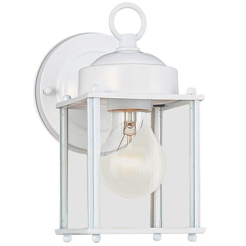 New Castle One Light Outdoor Wall Lantern in White (1|859215) New Castle One Light Outdoor Wall Lantern in White (1|859215)