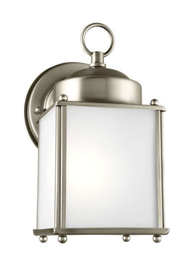 New Castle One Light Outdoor Wall Lantern in Antique Brushed Nickel (1|8592001965)