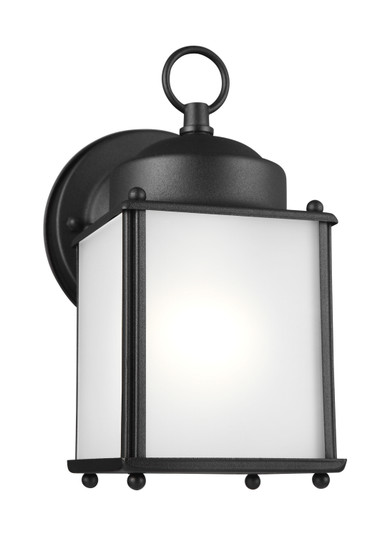 New Castle One Light Outdoor Wall Lantern in Black (1|859200112)