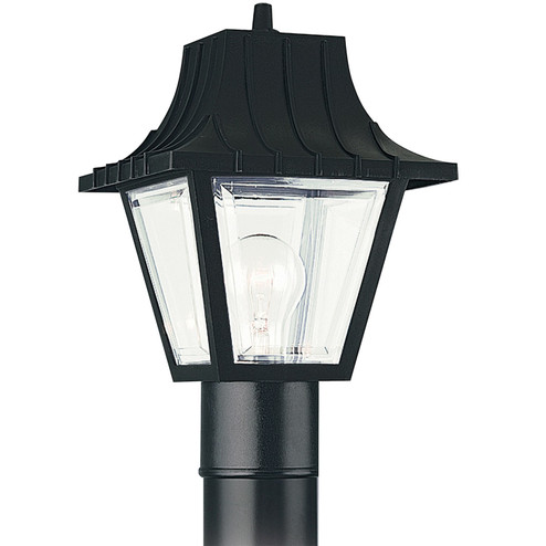 Polycarbonate Outdoor One Light Outdoor Post Lantern in Black (1|827532)