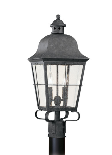 Chatham Two Light Outdoor Post Lantern in Oxidized Bronze (1|8262EN46)