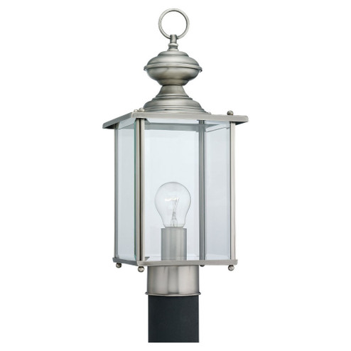 Jamestowne One Light Outdoor Post Lantern in Antique Brushed Nickel (1|8257965)