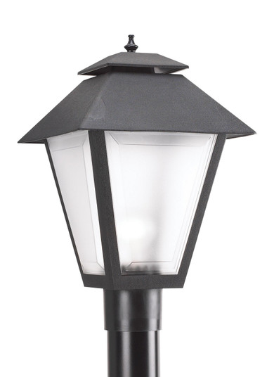 Polycarbonate Outdoor One Light Outdoor Post Lantern in Black (1|82065EN312)