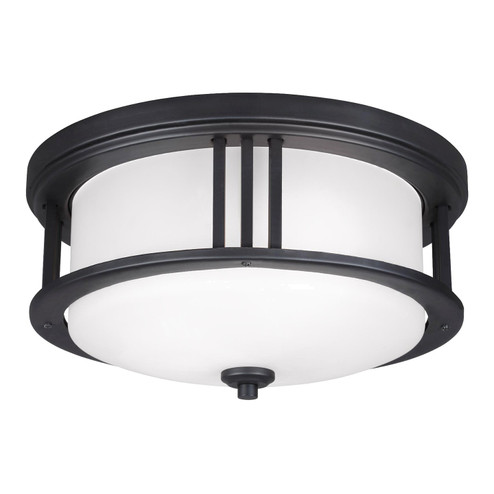 Crowell Two Light Outdoor Flush Mount in Black (1|7847902EN312)