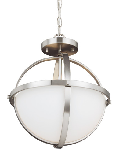 Alturas Two Light Semi-Flush Convertible Pendant in Brushed Nickel (1|7724602962)