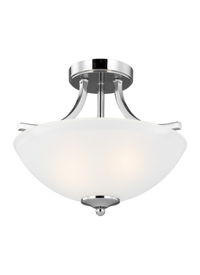 Geary Two Light Semi-Flush Convertible Pendant in Chrome (1|771650205)