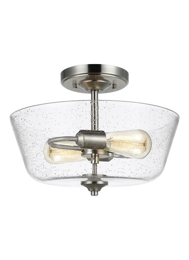 Belton Two Light Semi-Flush Mount in Brushed Nickel (1|7714502962)