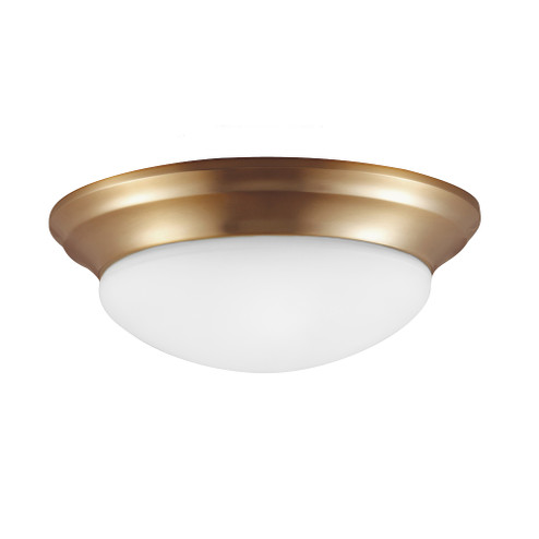 Nash Three Light Flush Mount in Satin Brass (1|75436848)