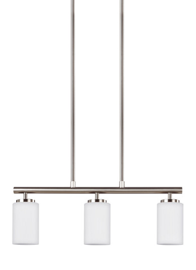 Oslo Three Light Island Pendant in Brushed Nickel (1|66160EN3962)