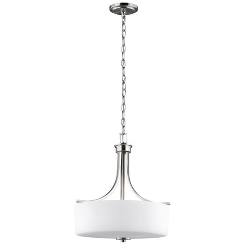 Canfield Three Light Pendant in Brushed Nickel (1|6528803EN3962)