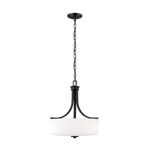 Kemal Three Light Pendant in Midnight Black (1|6528803112)