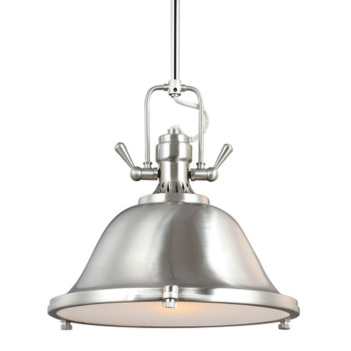 Stone Street One Light Pendant in Brushed Nickel (1|6514401962)