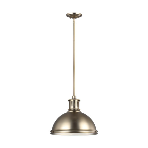 Pratt Street Metal Three Light Pendant in Satin Brass (1|65087EN3848)