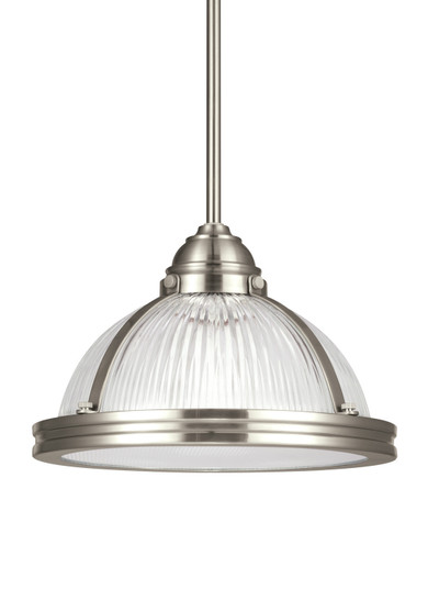 Pratt Street Prismatic One Light Pendant in Brushed Nickel (1|65060EN3962)