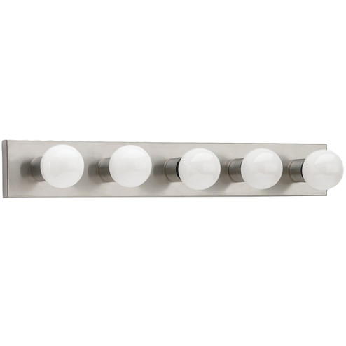Center Stage Five Light Wall / Bath in Brushed Stainless (1|473598)