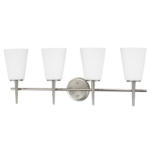 Driscoll Four Light Wall / Bath in Brushed Nickel (1|4440404962)