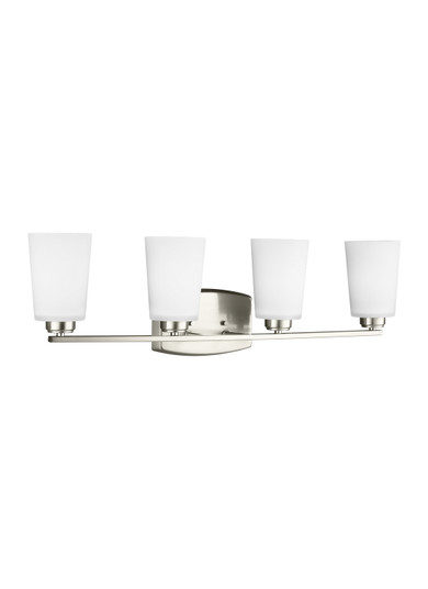 Franport Four Light Wall / Bath in Brushed Nickel (1|4428904962)