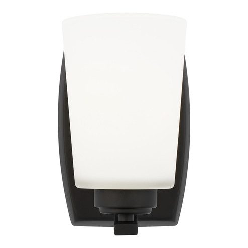 Franport One Light Wall / Bath Sconce in Midnight Black (1|4128901112)