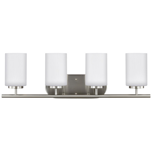 Oslo Four Light Wall / Bath in Brushed Nickel (1|41163962)