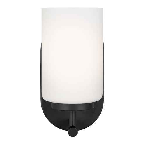 Oslo One Light Wall / Bath Sconce in Midnight Black (1|41160EN3112)