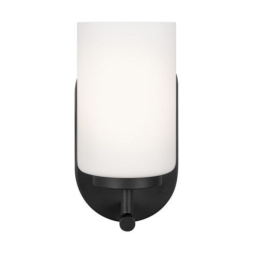 Oslo One Light Wall / Bath Sconce in Midnight Black (1|41160112)