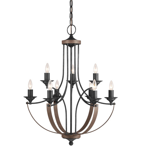 Corbeille Nine Light Chandelier in Stardust (1|3280409846)