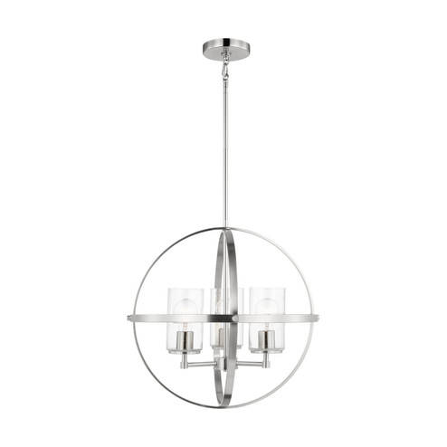 Alturas Three Light Chandelier in Brushed Nickel (1|3124673962)